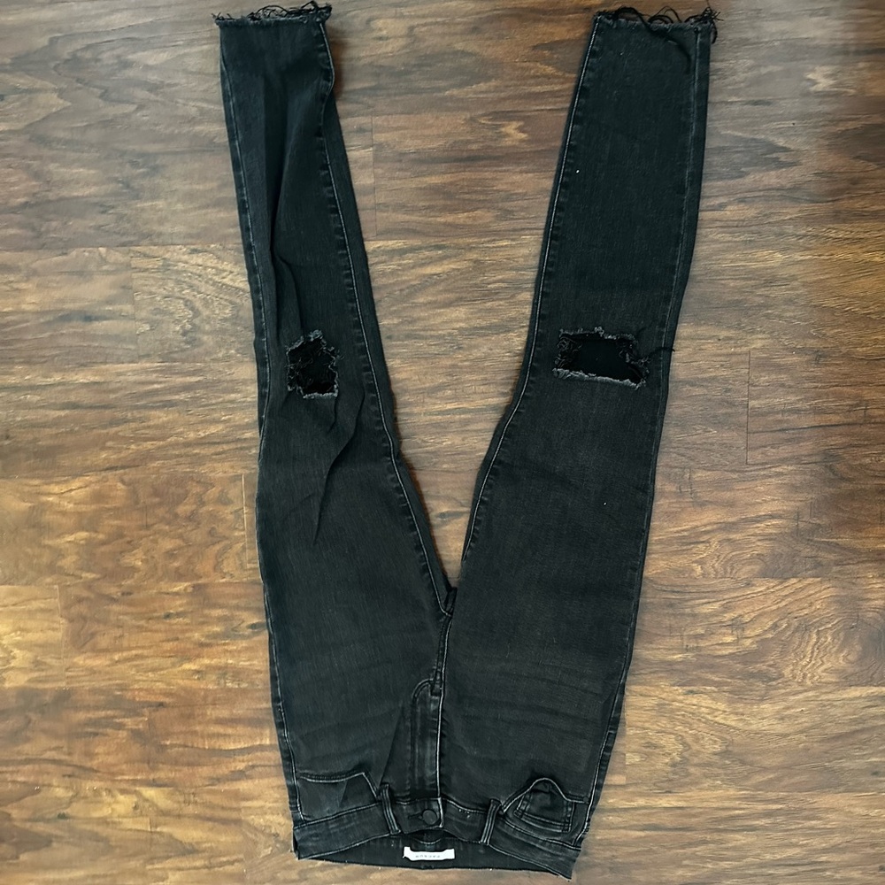 PacSun Black High Rise Distressed Jeans